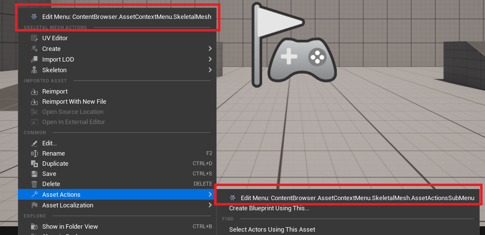 The information shown when clicking a menu's edit button