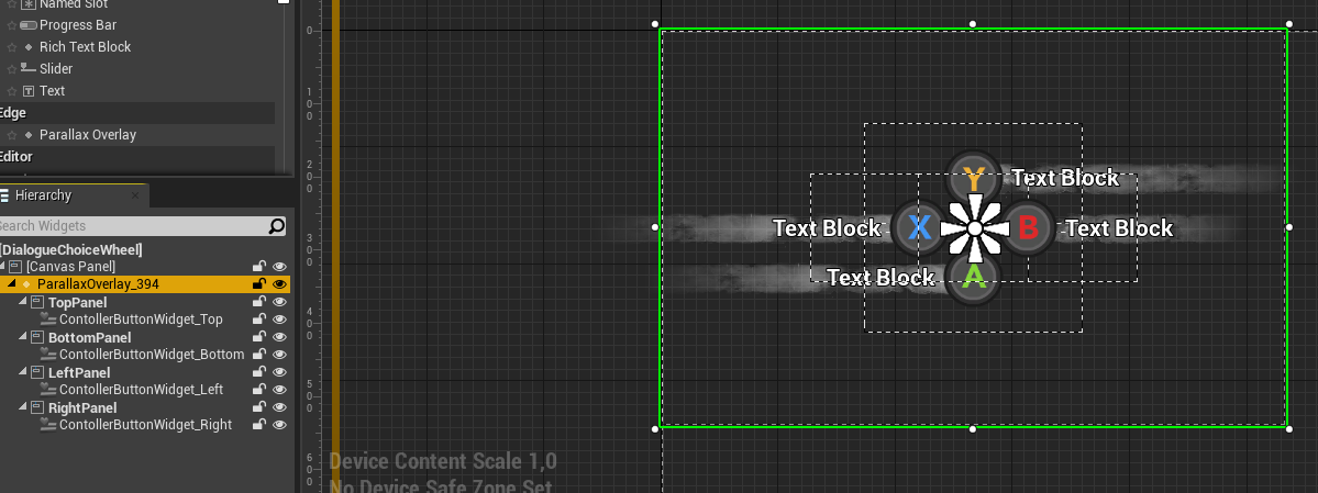 Slate Parallax Overlay, exposed to UMG