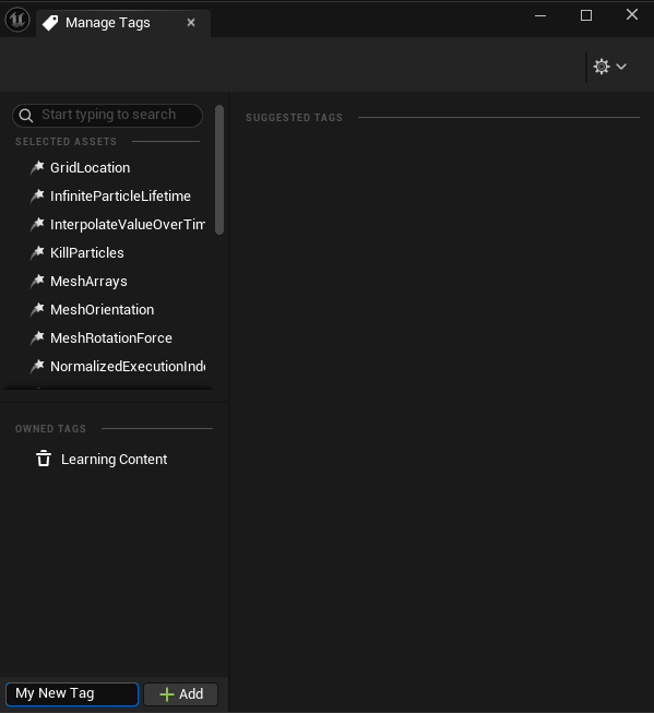 User Asset Tags